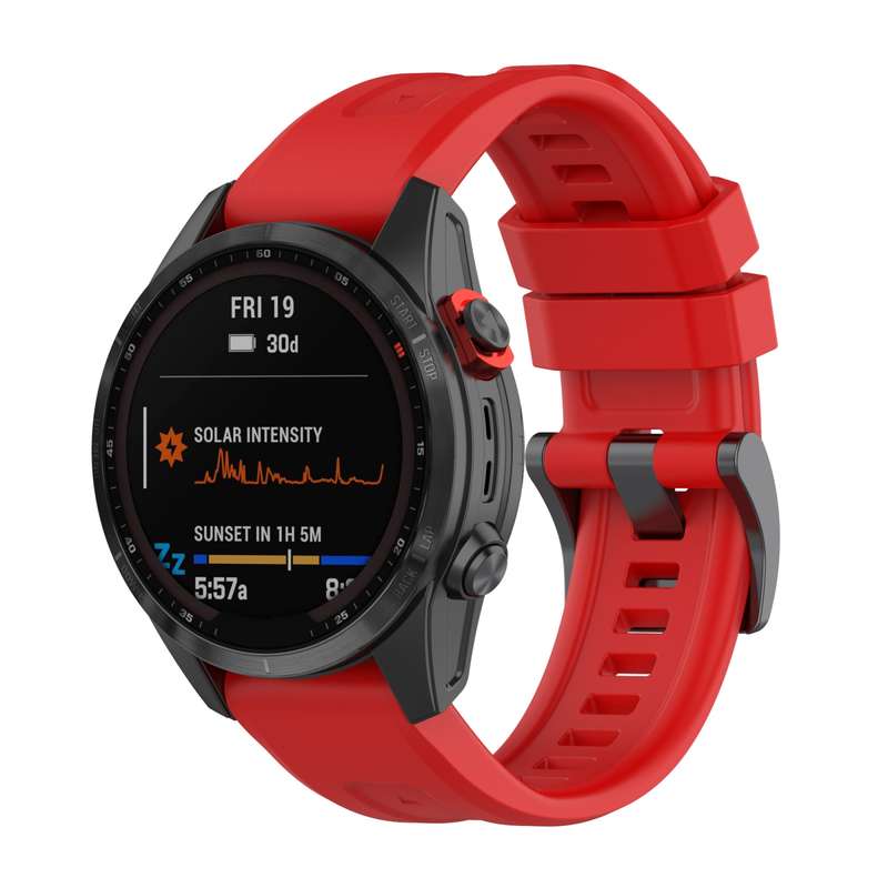 For Garmin Fenix 7X Quick Release Silicone Watch Band(Orange)