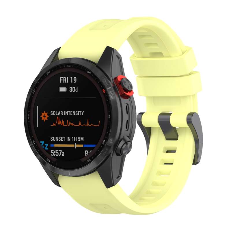 For Garmin Fenix 7X Quick Release Silicone Watch Band(Orange)