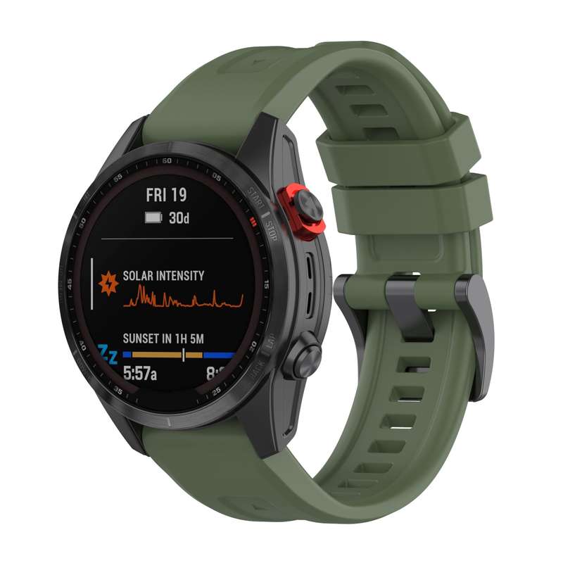 For Garmin Fenix 7X Quick Release Silicone Watch Band(Orange)