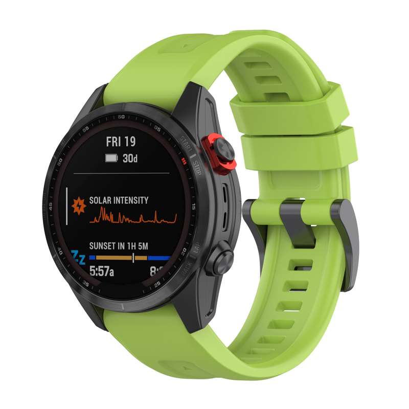 For Garmin Fenix 7X Quick Release Silicone Watch Band(Orange)