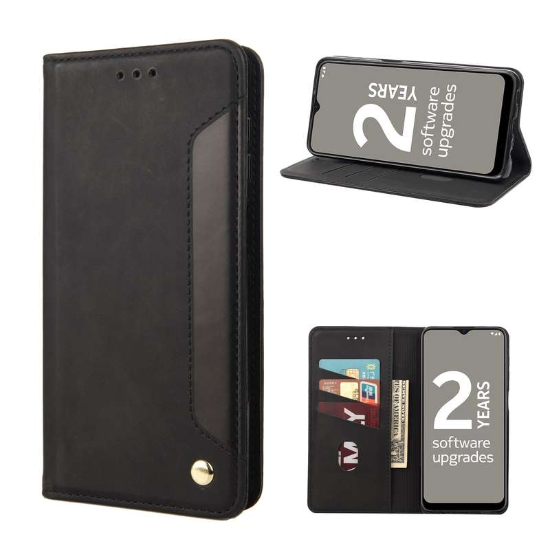For Nokia G21 Skin Feel Splicing Leather Phone Case(Brown)