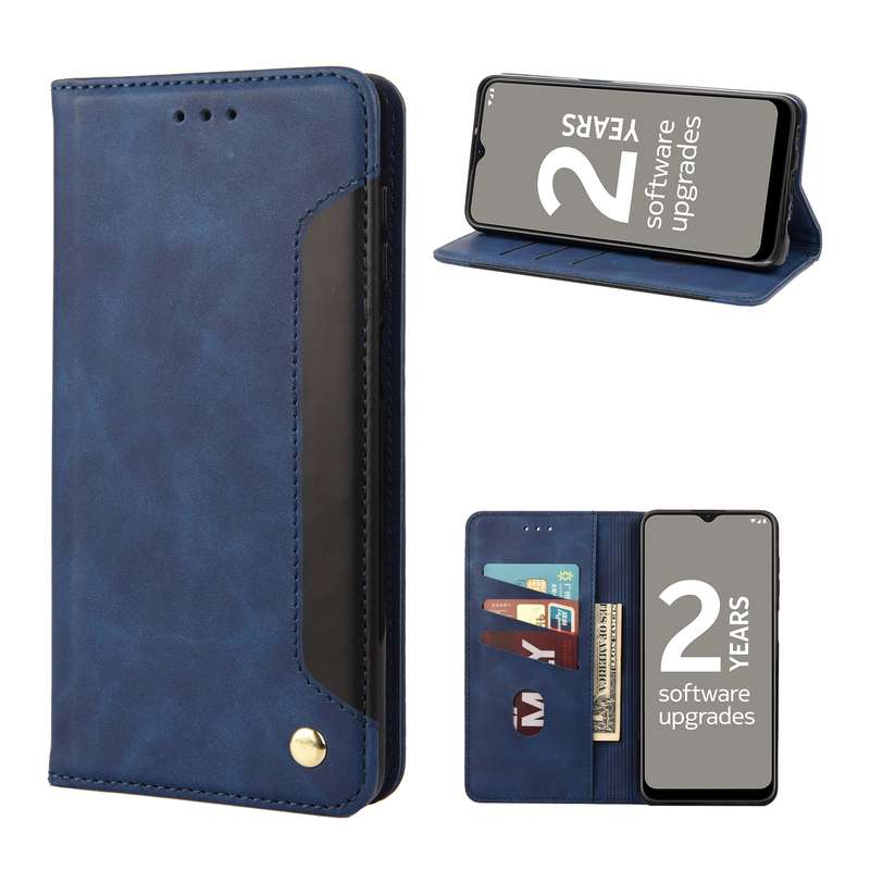 For Nokia G21 Skin Feel Splicing Leather Phone Case(Brown)