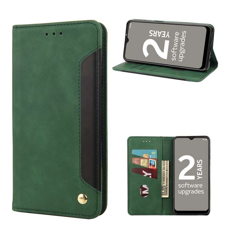 For Nokia G21 Skin Feel Splicing Leather Phone Case(Brown)