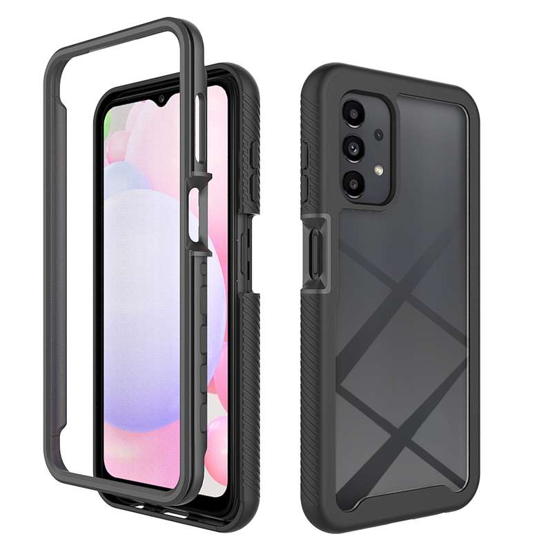 For Samsung Galaxy A13 4G Starry Sky Solid Color Series Shockproof PC + TPU Phone Case(Red)
