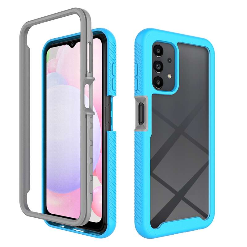 For Samsung Galaxy A13 4G Starry Sky Solid Color Series Shockproof PC + TPU Phone Case(Red)