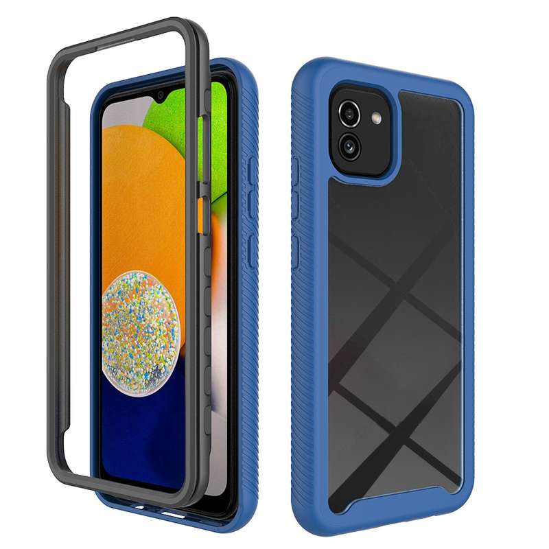 For Samsung Galaxy A13 4G Starry Sky Solid Color Series Shockproof PC + TPU Phone Case(Red)