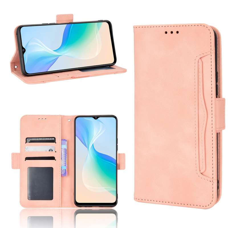 For vivo Y76 5G Skin Feel Calf Pattern Leather Phone Case(Black)