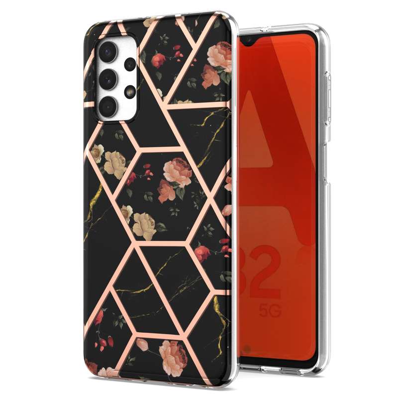 For OPPO Realme 9i / A36/A96 4G Electroplating IMD TPU Phone Case(Blue Marble)