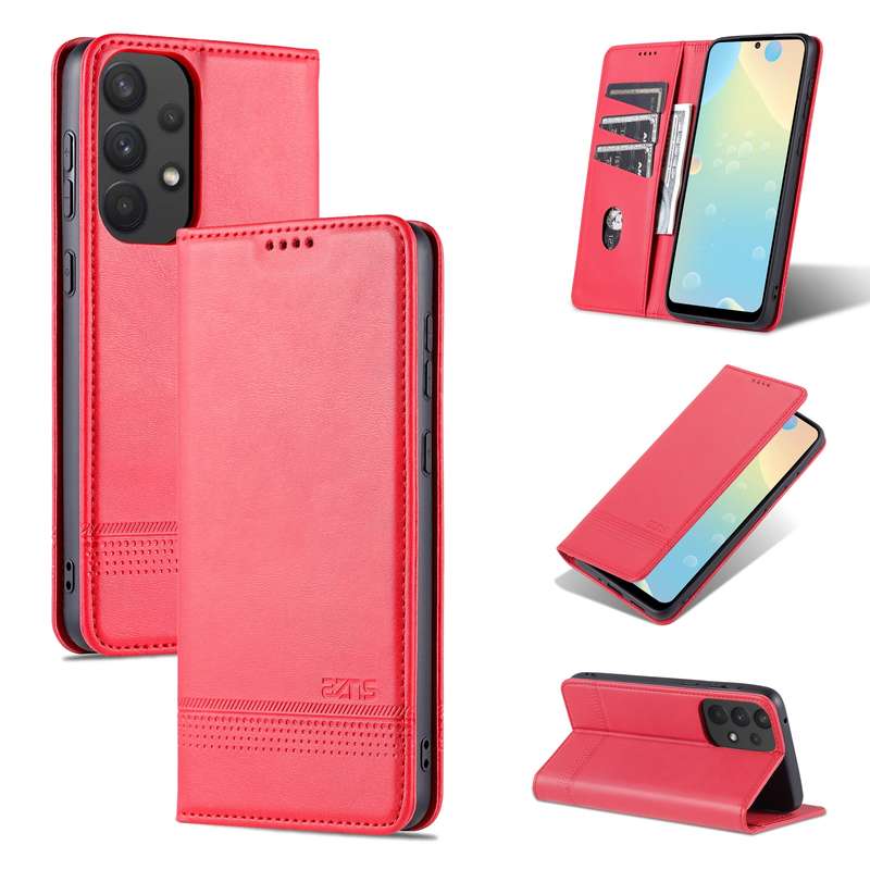 For Samsung Galaxy A33 5G JEEHOOD Retro Magnetic Detachable Phone Case with Wallet & Card Slot & Hol