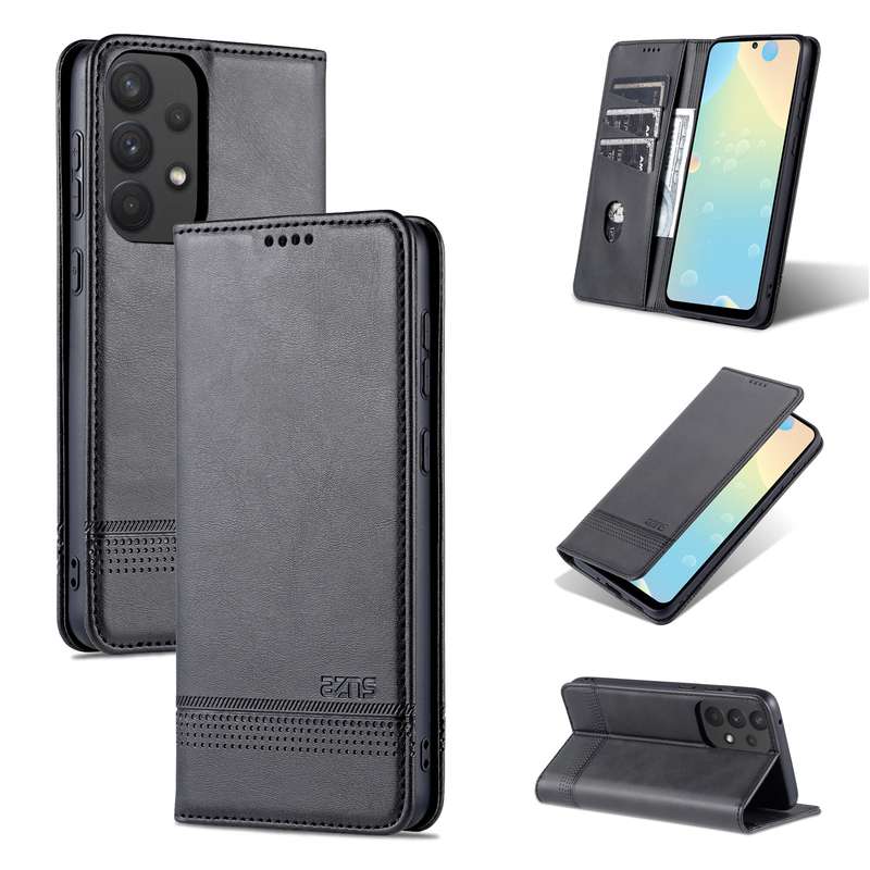 For Samsung Galaxy A33 5G JEEHOOD Retro Magnetic Detachable Phone Case with Wallet & Card Slot & Hol
