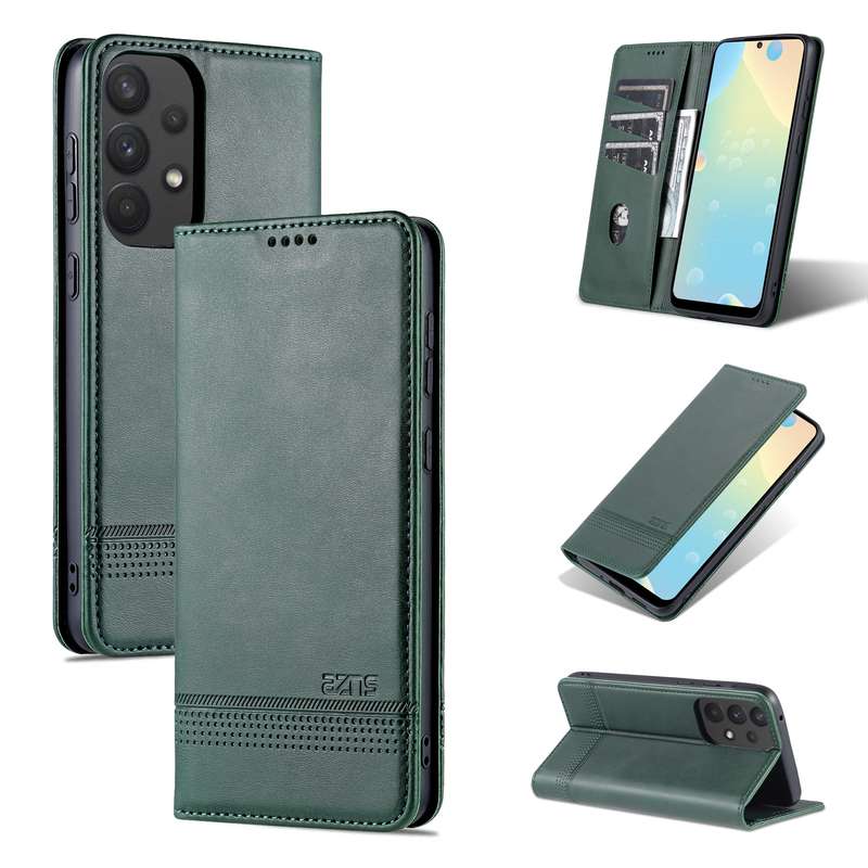 For Samsung Galaxy A33 5G JEEHOOD Retro Magnetic Detachable Phone Case with Wallet & Card Slot & Hol