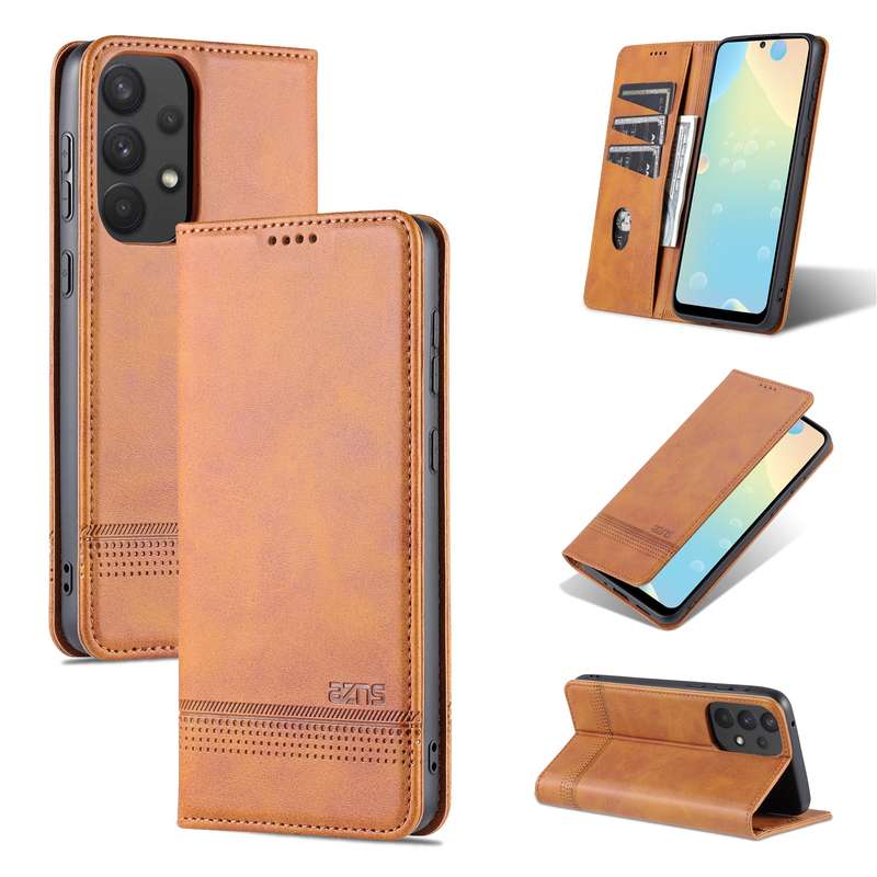 For Samsung Galaxy A33 5G JEEHOOD Retro Magnetic Detachable Phone Case with Wallet & Card Slot & Hol