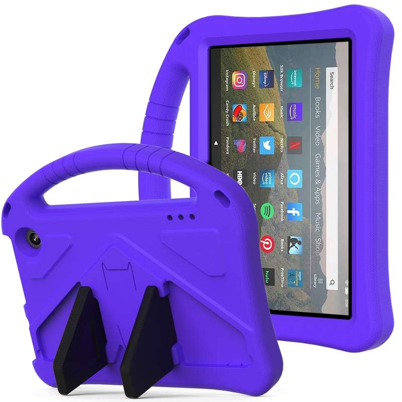 For Amazon Kindle Fire 7 2022 EVA Flat Anti Falling Tablet Case(Green)