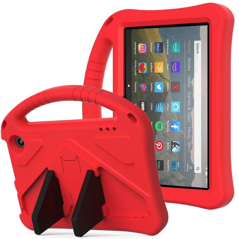 For Amazon Kindle Fire 7 2022 EVA Flat Anti Falling Tablet Case(Green)