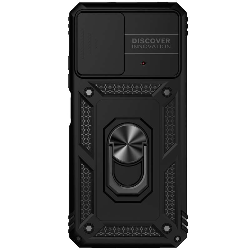 For Xiaomi Poco M4 Pro Sliding Camshield Holder Phone Case(Black)