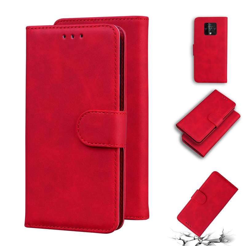 For Tecno Camon 16 Premier CE9 Skin Feel Pure Color Flip Leather Phone Case(Green)
