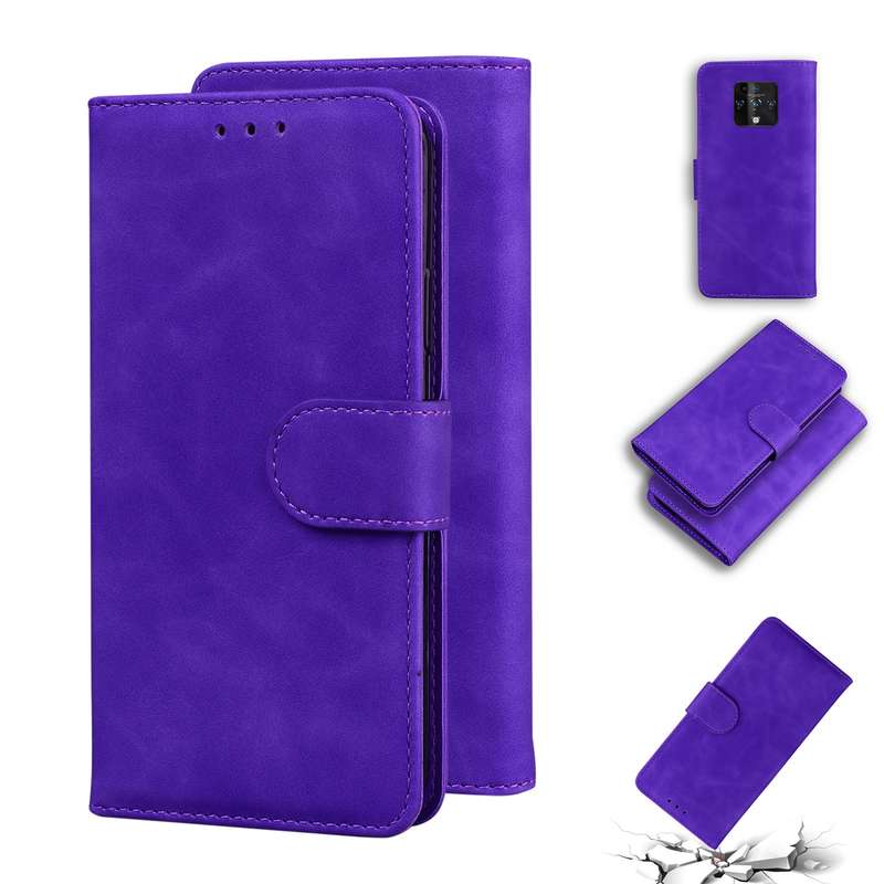 For Tecno Camon 16 Premier CE9 Skin Feel Pure Color Flip Leather Phone Case(Green)