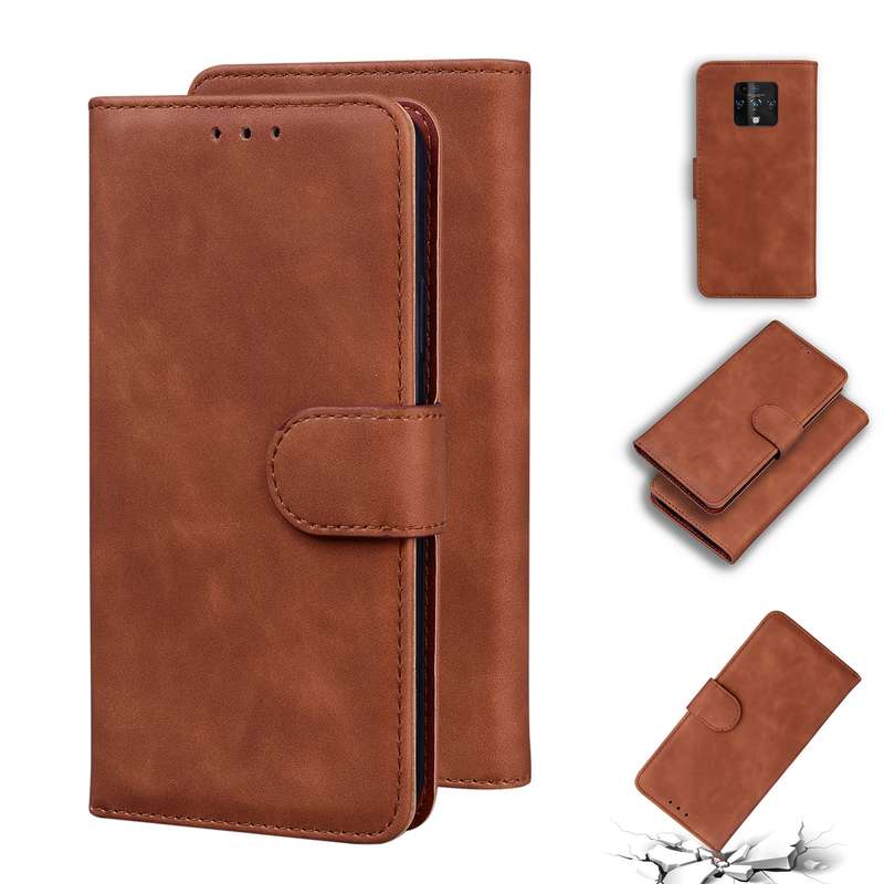For Tecno Camon 16 Premier CE9 Skin Feel Pure Color Flip Leather Phone Case(Green)