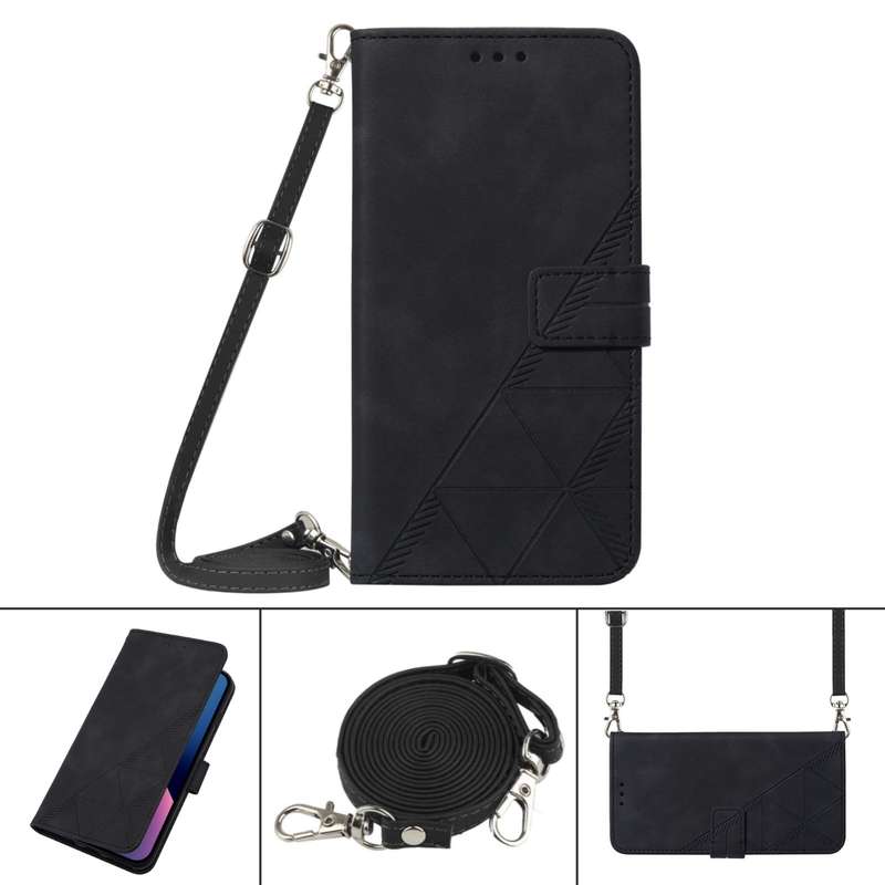 For Samsung Galaxy A73 5G Crossbody 3D Embossed Flip Leather Phone Case(Wine Red)