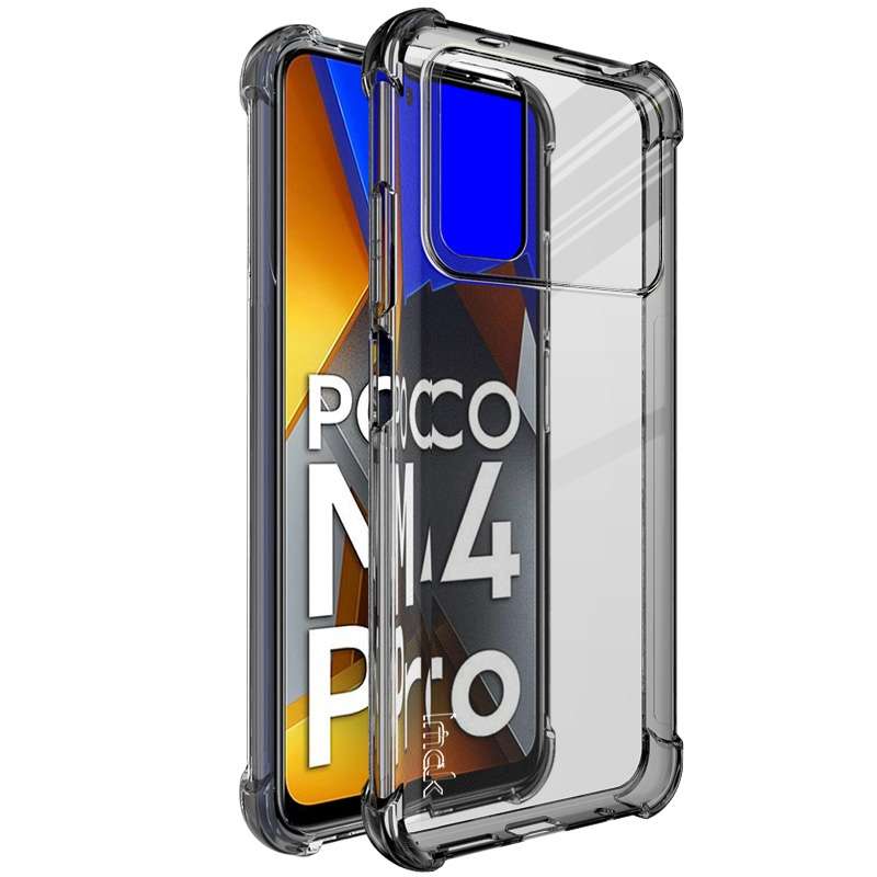 For Xiaomi Poco M4 Pro 4G Global imak TPU Phone Case with Screen Protector(Transparent)
