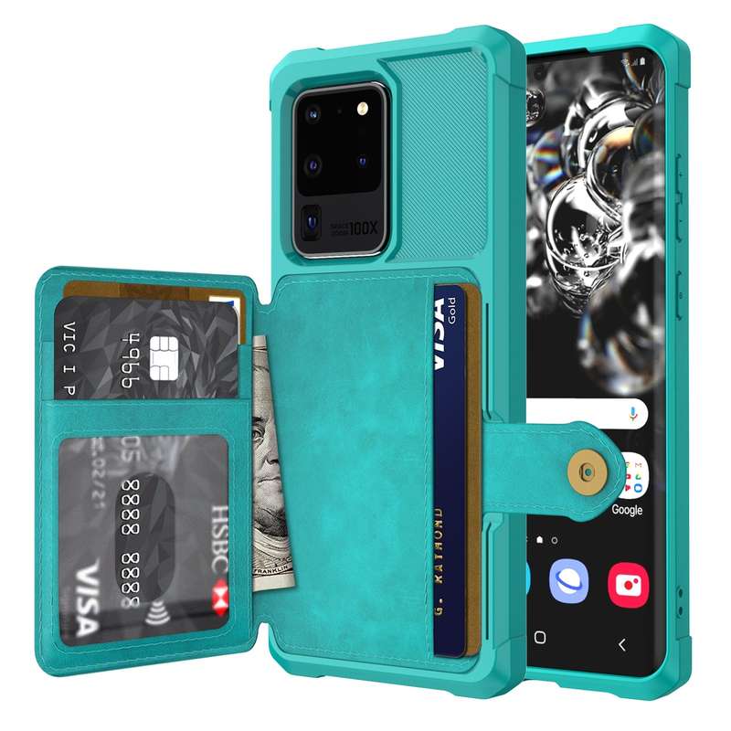 For Samsung Galaxy S21 5G Magnetic Wallet Card Bag Leather Phone Case(Black)