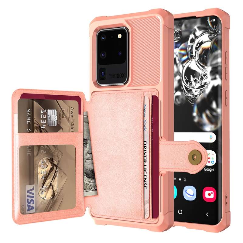 For Samsung Galaxy S21 5G Magnetic Wallet Card Bag Leather Phone Case(Black)