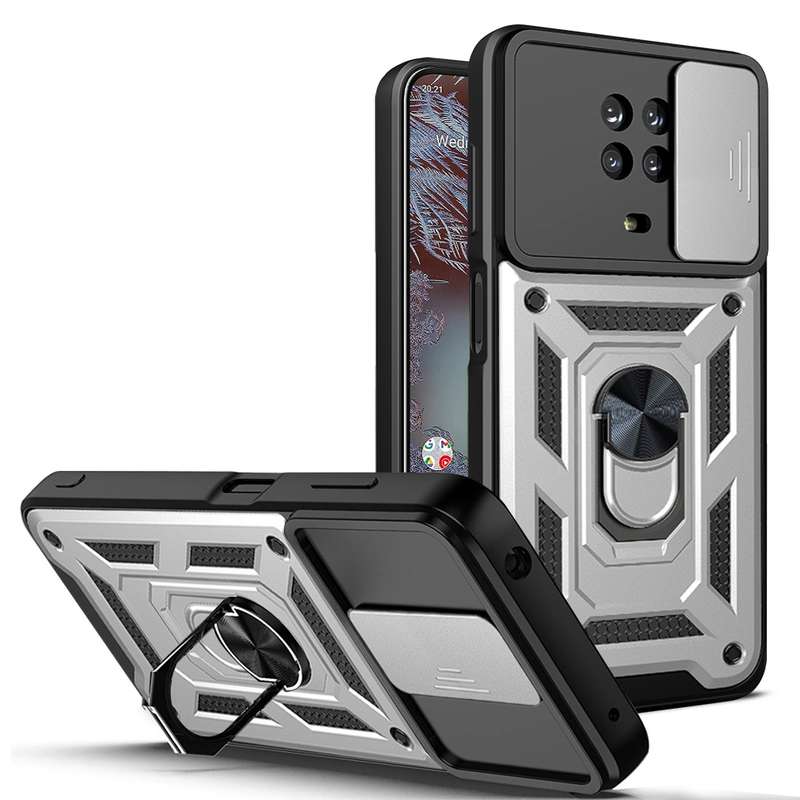 For Nokia G10 / G20 Sliding Camera Cover Design TPU+PC Phone Case(Red)