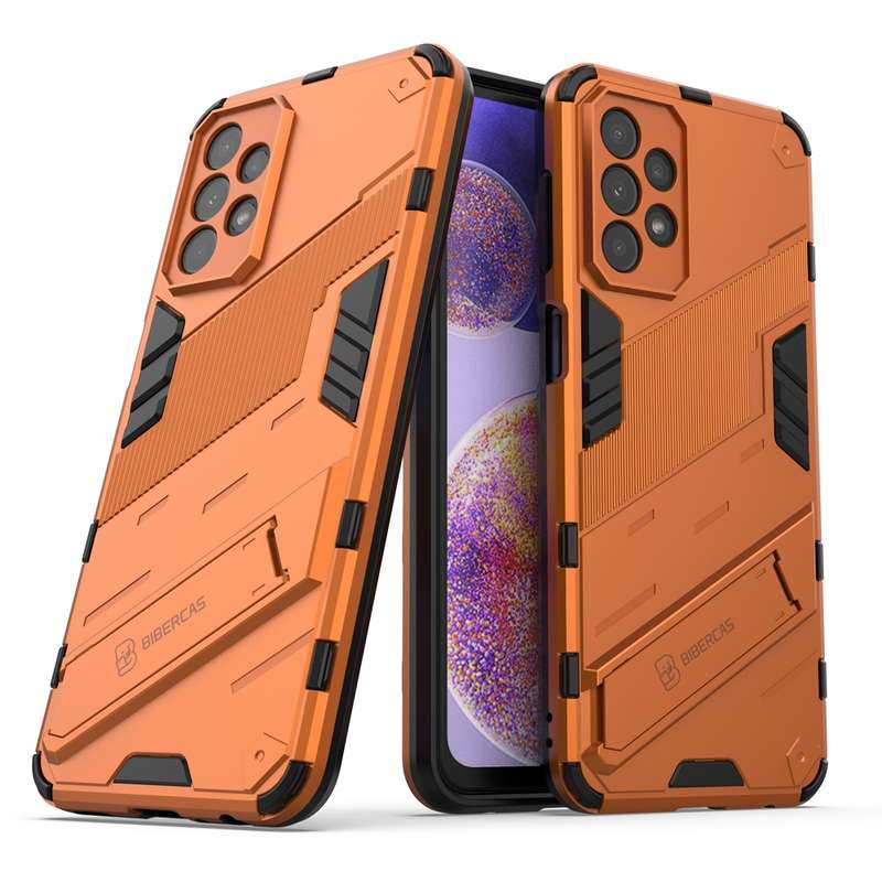 For Samsung Galaxy A23 Punk Armor 2 in 1 PC + TPU Shockproof Phone Case with Invisible Holder(Red)