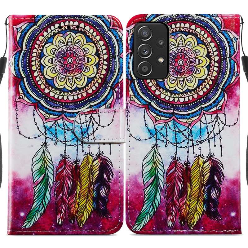 For Samsung Galaxy A53 5G Painted Pattern Horizontal Flip Leather Phone Case(Sunflower)
