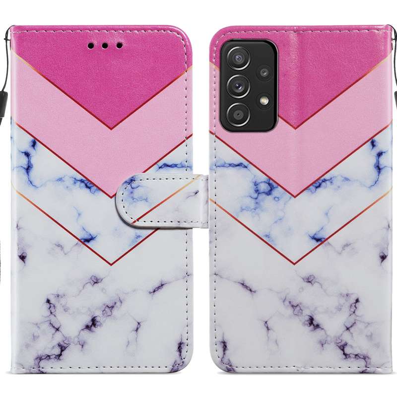 For Samsung Galaxy A53 5G Painted Pattern Horizontal Flip Leather Phone Case(Sunflower)