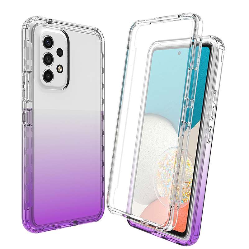 For Xiaomi Redmi Note 11 Pro Global Full Body Shockproof Clear Gradient Phone Case(Black)
