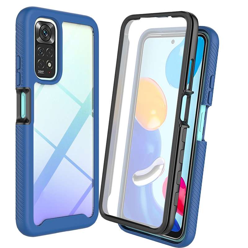 For Xiaomi Redmi Note 11 Pro Global Starry Sky Solid Color PC + TPU Phone Case with PET Film(Black)