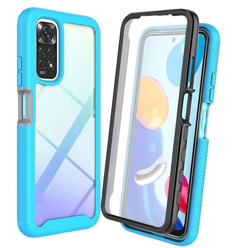 For Xiaomi Redmi Note 11 Pro Global Starry Sky Solid Color PC + TPU Phone Case with PET Film(Black)