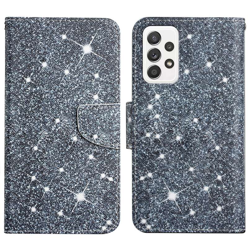 For Samsung Galaxy A53 5G Painted Pattern Horizontal Flip Leather Phone Case(Rhombus Kaleidoscope)