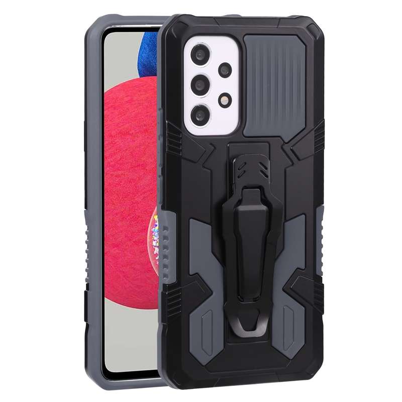 For Samsung Galaxy A53 5G Armor Warrior Shockproof PC + TPU Phone Case(Black)