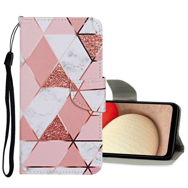 For Samsung Galaxy A33 5G Colored Drawing Pattern Flip Leather Case(Peony)