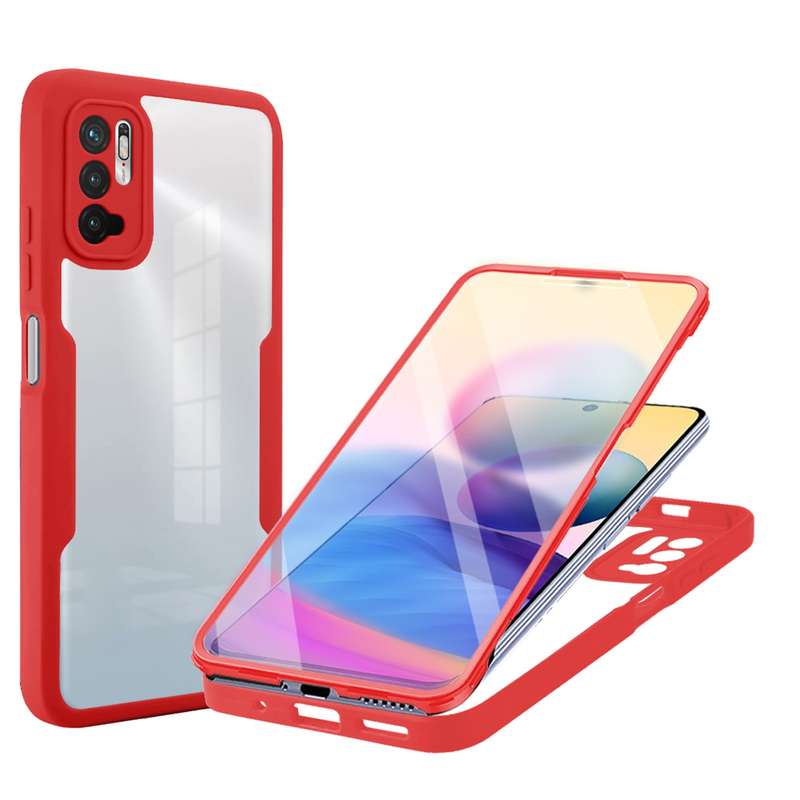 For Xiaomi Redmi Note 10 5G Acrylic + TPU 360 Degrees Full Coverage Phone Case(Black)