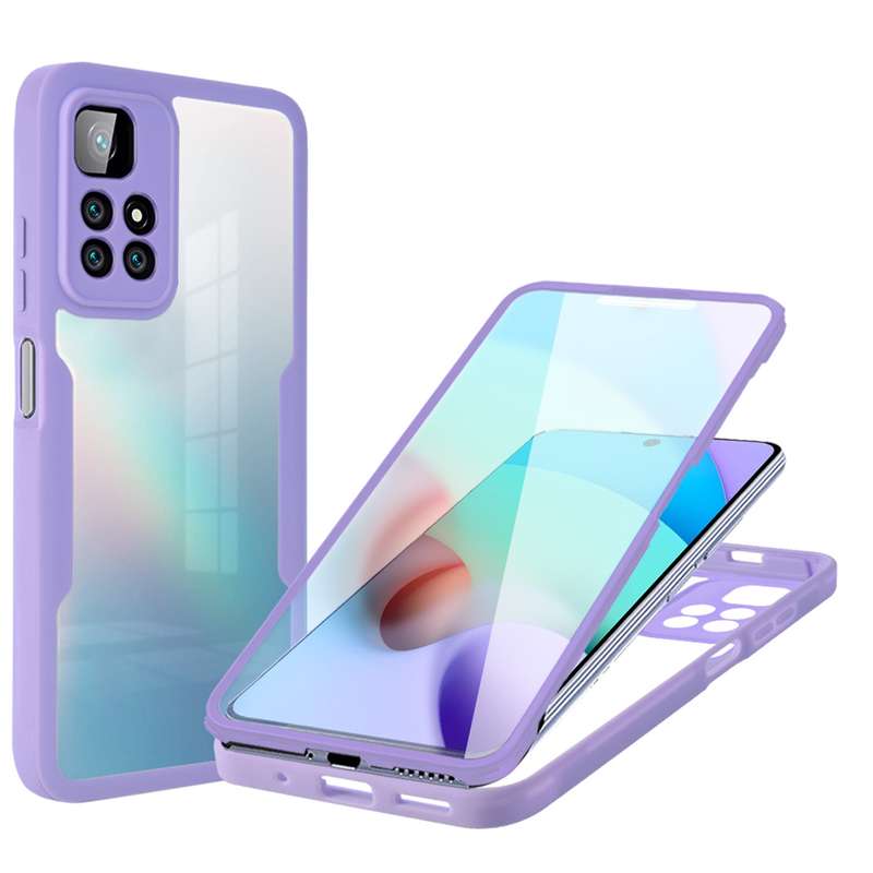 For Xiaomi Redmi 10 Acrylic + TPU 360 Degrees Full Coverage Phone Case(Green)