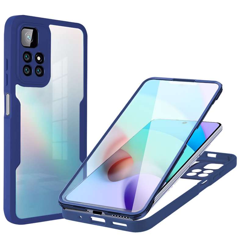 For Xiaomi Redmi 10 Acrylic + TPU 360 Degrees Full Coverage Phone Case(Green)