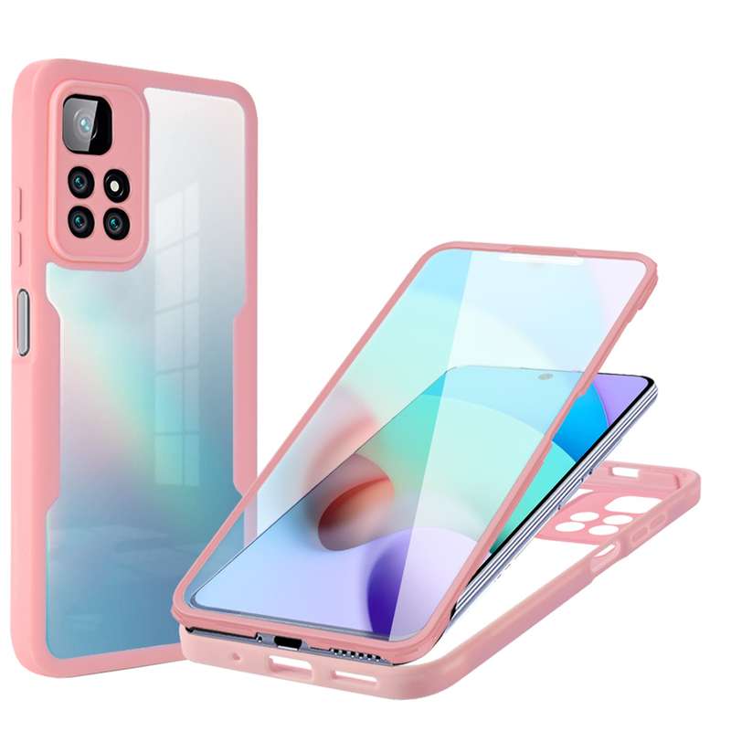 For Xiaomi Redmi Note 11 Acrylic + TPU 360 Degrees Full Coverage Phone Case(Black)