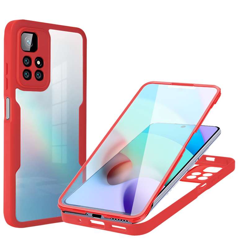 For Xiaomi Redmi Note 11 Acrylic + TPU 360 Degrees Full Coverage Phone Case(Black)