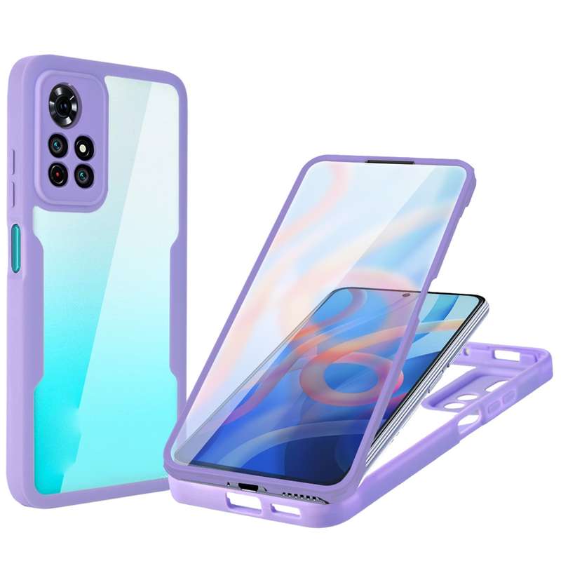 For Xiaomi Redmi Note 11 Acrylic + TPU 360 Degrees Full Coverage Phone Case(Black)