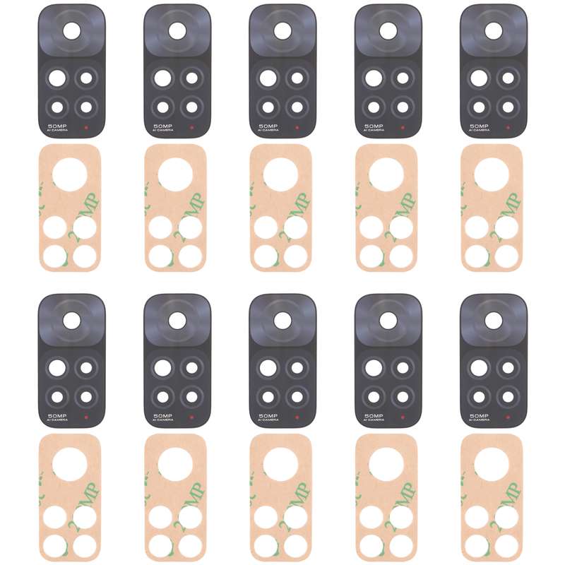 10 PCS Back Camera Lens For Xiaomi Redmi Note 11
