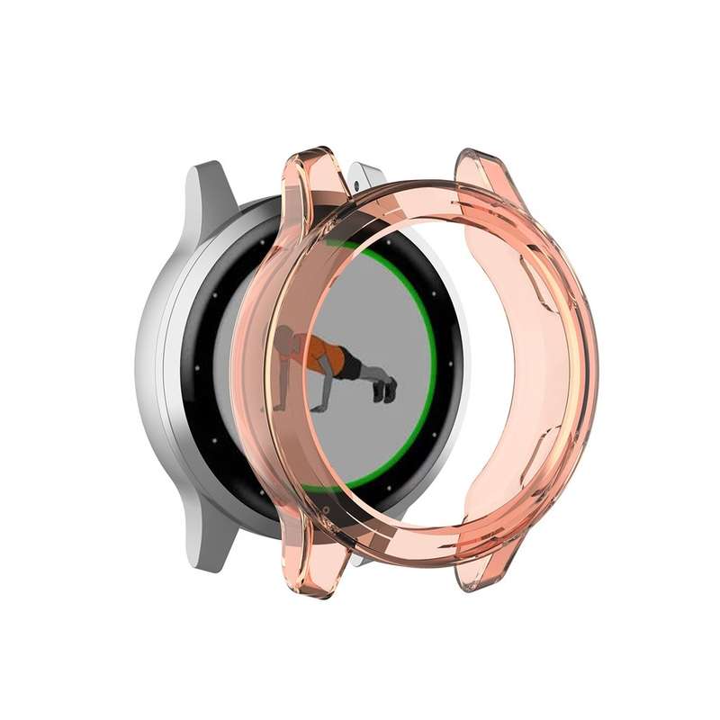 For Garmin Vivoactive 4 TPU Protective Shell(Transparent White)