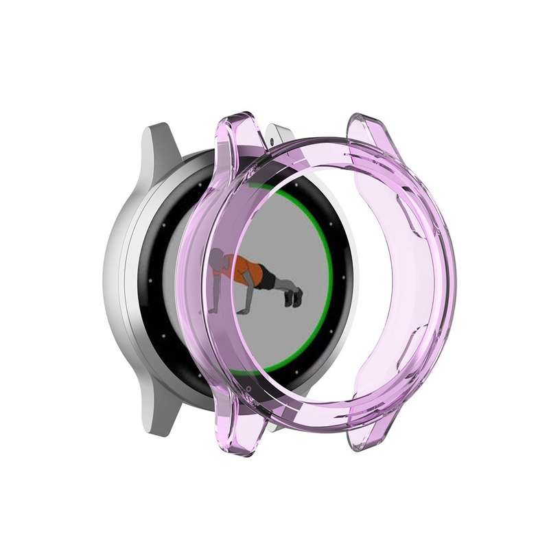 For Garmin Vivoactive 4 TPU Protective Shell(Transparent White)