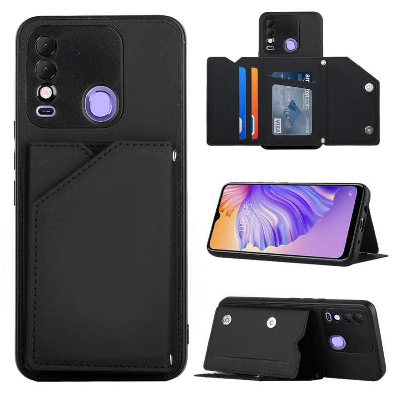 For Tecno Spark 8 Skin Feel PU + TPU + PC Phone Case(Rose Gold)
