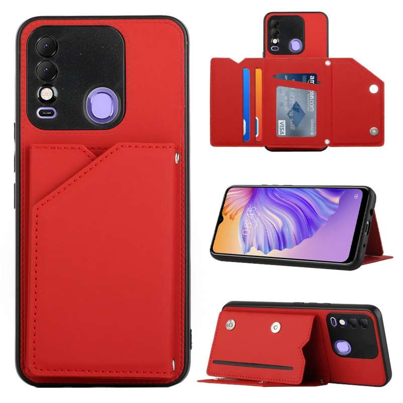 For Tecno Spark 5 Air / 6 Air Skin Feel PU + TPU + PC Phone Case(Rose Gold)