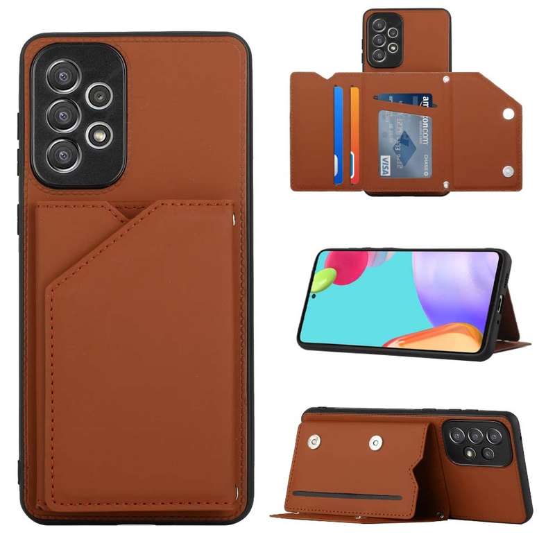 For Xiaomi Redmi Note 11 Pro Global Skin Feel PU + TPU + PC Phone Case(Brown)
