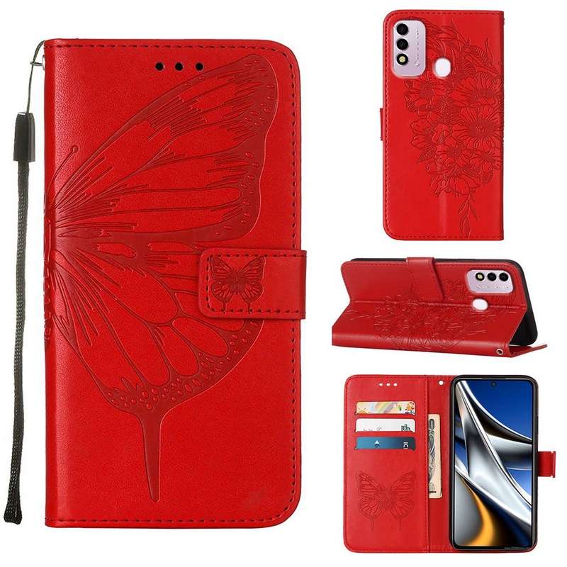 For OPPO A74 5G / A93 5G / A54 5G / A93s 5G Splicing Marble Flower Pattern TPU Phone Case with Lanya