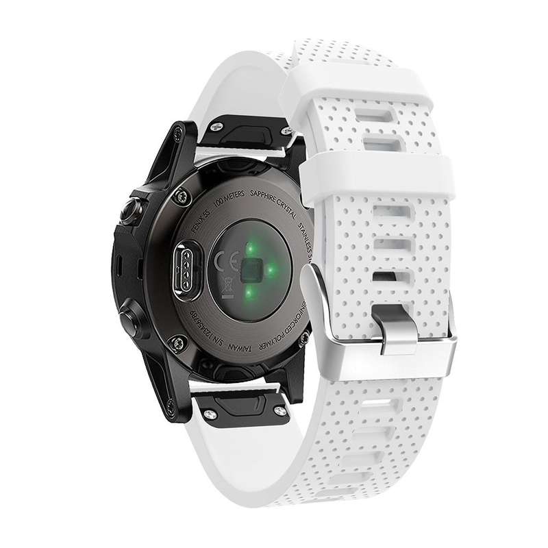 For Garmin Fenix 5S Silicone Watch Band(Sapphire)